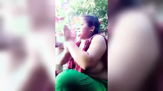 Hidden Camera Recording My Big Boob Aunty Undressing At Home