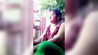 Hidden Camera Recording My Big Boob Aunty Undressing At Home