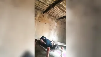 Village Aunty Getting Quickie Fuck Behind House While No One Home