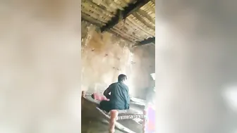 Village Aunty Getting Quickie Fuck Behind House While No One Home