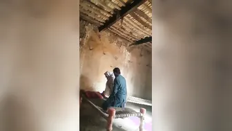 Village Aunty Getting Quickie Fuck Behind House While No One Home