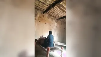 Village Aunty Getting Quickie Fuck Behind House While No One Home