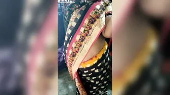 Saree Dropping Revealing Everything My Neighbor Aunty Undressing