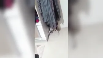 Curvy Aunty Revealing Her Fair Round Breasts To Him Slowly