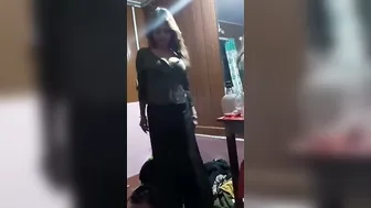 Big Breasted Aunty Going Topless Showing Everything She Has