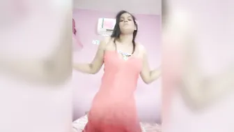 Naughty Aunty Lifting Her Skirt Teasing With Her Wet Panties