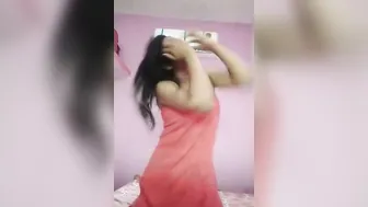 Naughty Aunty Lifting Her Skirt Teasing With Her Wet Panties