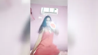 Naughty Aunty Lifting Her Skirt Teasing With Her Wet Panties