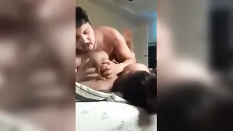 Husband Pounding His Busty Wife Making Those Big Tits Bounce