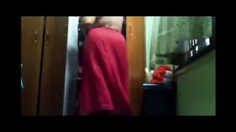Telugu Mature Aunty Getting Dressed After Shower Caught On Cam