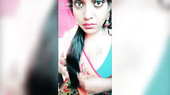 Desi Aunty From Tiktok Showing Off Her Big Boobs On Camera