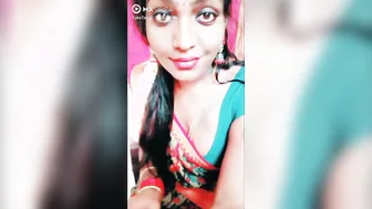 Desi Aunty From Tiktok Showing Off Her Big Boobs On Camera