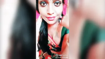 Desi Aunty From Tiktok Showing Off Her Big Boobs On Camera