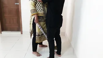 Neighbor Forcing Himself On Mature Muslim Aunty While Cleaning