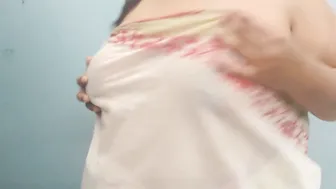 Next Door Busty Aunty Seducing Young Guy Without Her Blouse