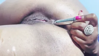 Horny Desi Aunty Stretching Her Big Ass With Toy At Home