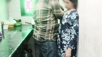 Catching Aunty In Kitchen And Fucking Her Bent Over Counter