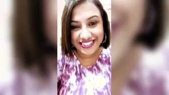 Busty Aunty Teasing In Purple Bra Showing Everything She Has