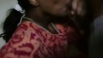 Married Aunty Sucking Neighbor's Cock Behind Closed Doors