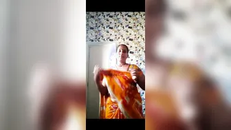 Mallu Aunty Slowly Undressing Revealing Everything In Two Parts