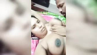 Bangla Aunty Getting Her Massive Boobs Sucked While Being Fucked