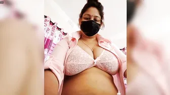 Telugu Aunty Stripping Naked On Webcam For Her Secret Lover