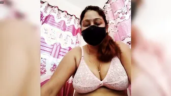 Telugu Aunty Stripping Naked On Webcam For Her Secret Lover