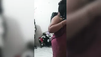 Catching My Aunty Changing Clothes Through The Bedroom Doorway