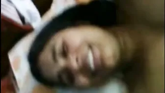 Married Desi Aunty Going Down On Her Knees Sucking His Cock