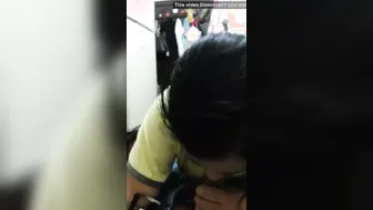 Young Boy Getting His Cock Sucked By Experienced Aunty At Home