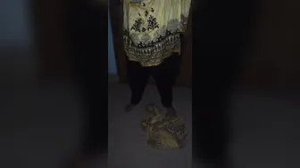 Neighbor Aunty Caught Washing Clothes Showing Her Thick Curves