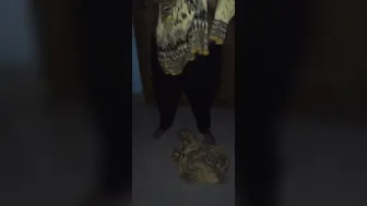 Neighbor Aunty Caught Washing Clothes Showing Her Thick Curves