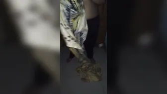 Neighbor Aunty Caught Washing Clothes Showing Her Thick Curves