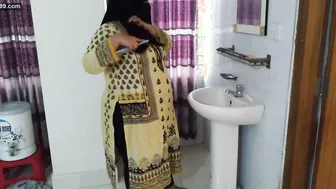 Neighbor Boy Fucking Horny Aunty While She Combs Her Long Hair