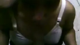 Aunty Giving Messy Blowjob To Neighbor Behind Closed Doors
