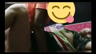 Married Aunty Stroking Him Off Wearing Her Sexy Silk Saree