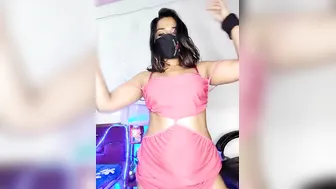 Curvy Desi Babe Stripping Live Showing Off Her Juicy Assets