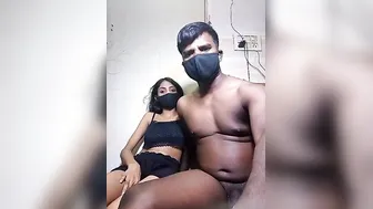 Young Desi Wife Performing Live Show Stripping For Strangers