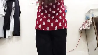 Aunty Fingering Her Wet Pussy And Squeezing Her Tits For Me