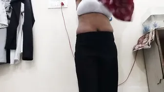 Aunty Fingering Her Wet Pussy And Squeezing Her Tits For Me