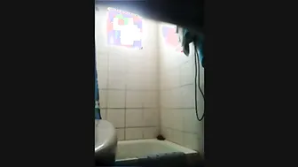 Married Aunty Caught Taking Shower Unaware Of Hidden Camera
