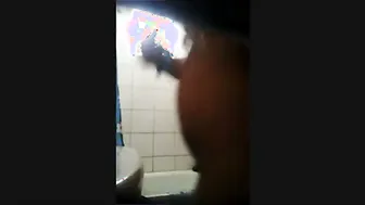 Married Aunty Caught Taking Shower Unaware Of Hidden Camera