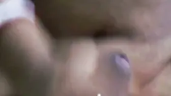 Naked Aunty Stroking His Cock Until He Explodes On Her Tits