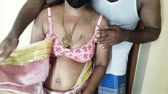 Tamil Auntie Riding Her Lover Reverse Cowgirl Bouncing On His Cock