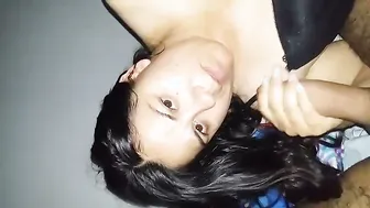 Desi Girlfriend Returned From Abroad Sucking Me So Good Today