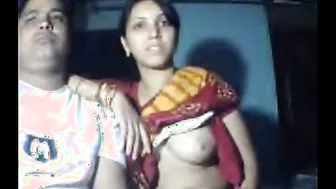 Young Desi Couple Fucking Raw Showing Off Their Bedroom Adventures
