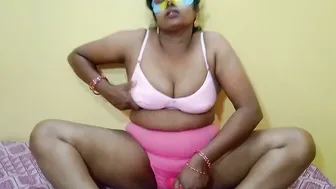 Sexy Mature Aunty Pleasuring Herself With Thick Dildo At Home