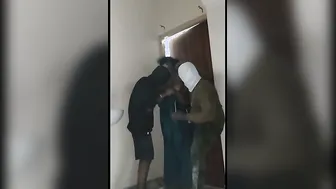 Bathing Aunty Caught And Fucked Hard By Two Strangers Together