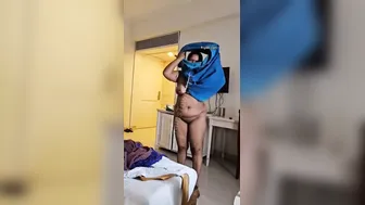 Hotel Room Wife Changing Caught On Hidden Camera Talking Dirty