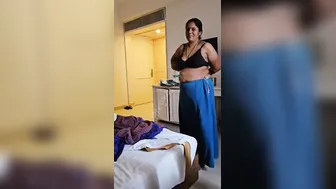 Hotel Room Wife Changing Caught On Hidden Camera Talking Dirty